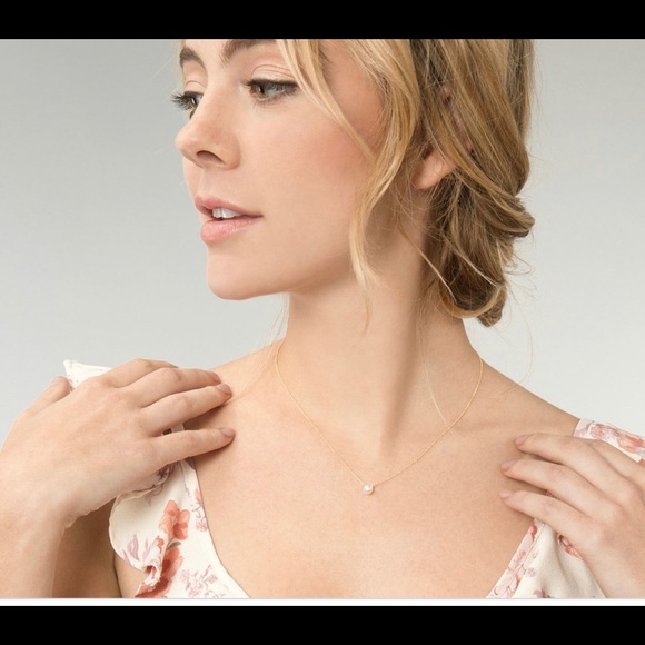 Dogeared Sterling Silver Bridesmaid Pearl Necklace - Picture 2 of 8